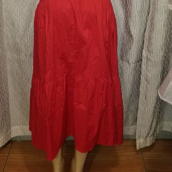 Maggy London Women's Ruffle V-Neck Halter Tiered Maxi Vacation Resort Event 6 - Picture 9 of 15